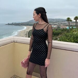 Revolve Mesh stylish dress. Set of two.